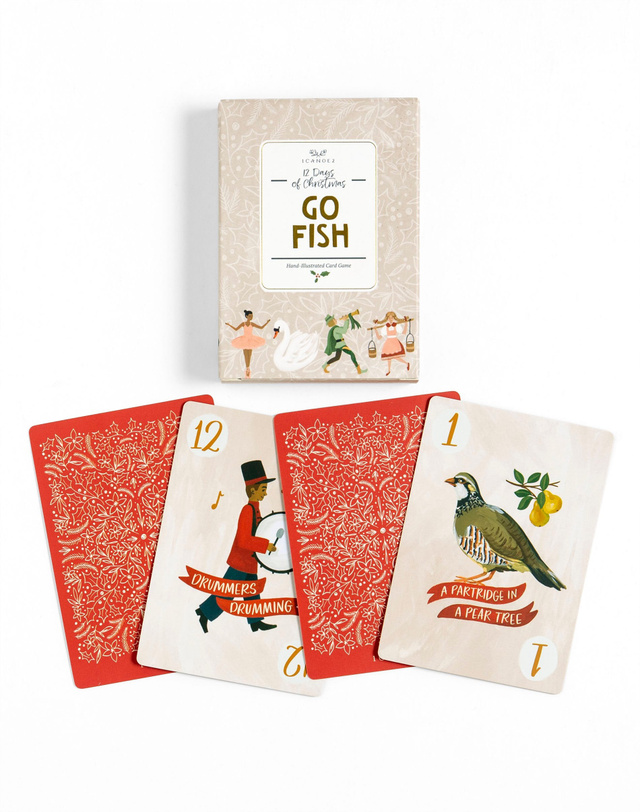 12 Days Of Christmas Go Fish Card Game, 1 of 7