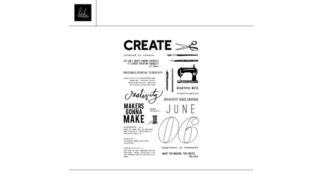 Digital 4×6 June Agenda Stamp Set, 1 of 1