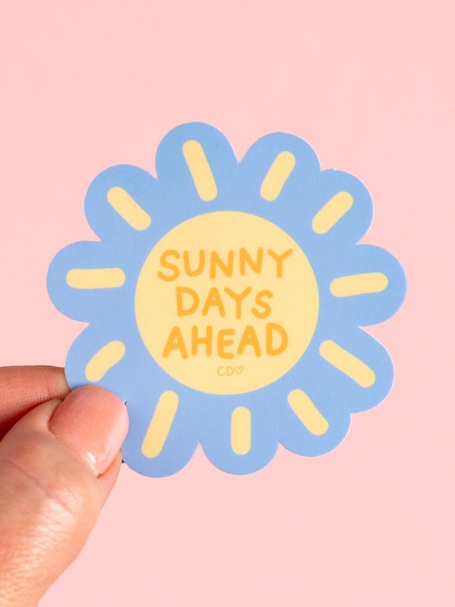 Sunny Days Ahead Decal Sticker, 1 of 2