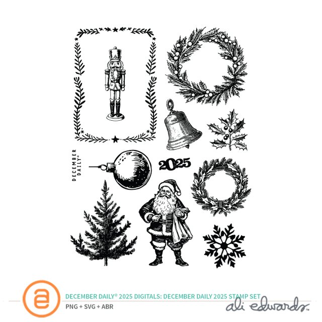 December Daily® 2025 Digital 6×8 December Daily Stamp Set, 1 of 1