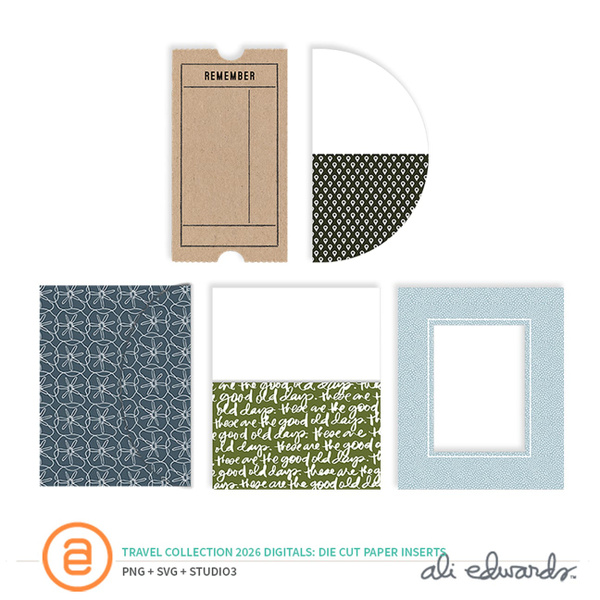 Travel Collection 2026 Digital Die Cut Paper Inserts, 1 of 1