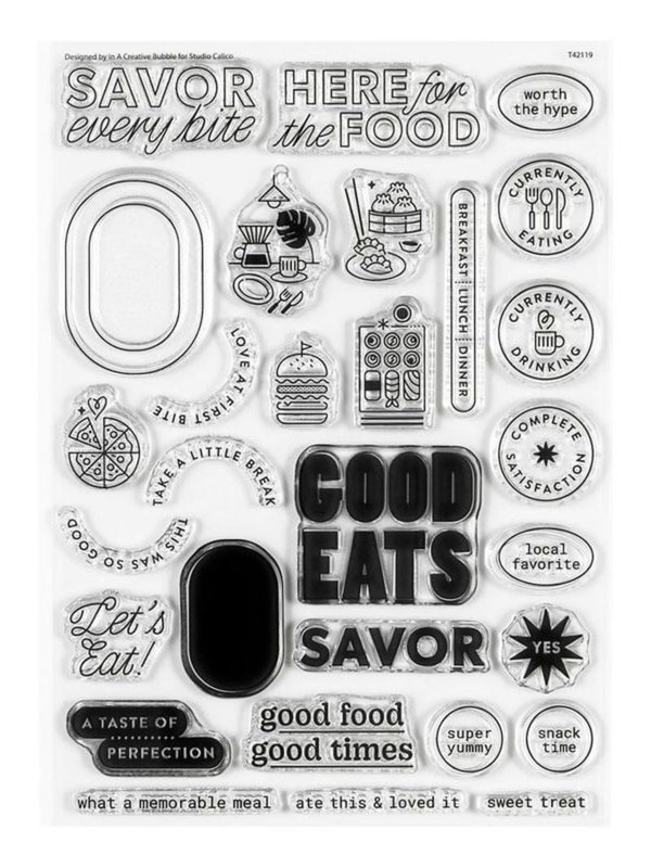 Stamp Set : 6×8 Good Eats, 1 of 4