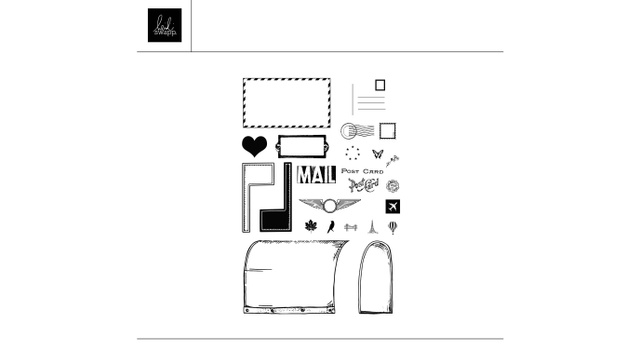 Digital 4×6 Mailbox Stamp Set, 1 of 1