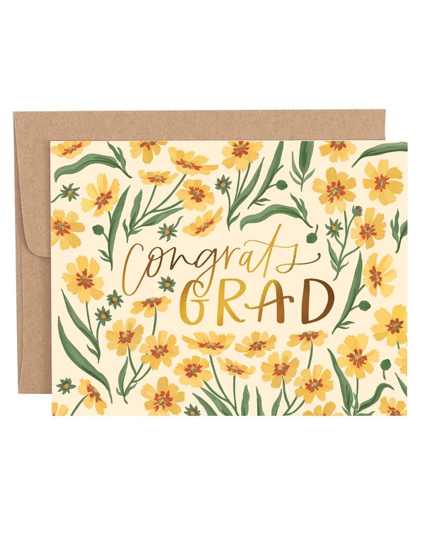 Goldenmane Congrats Grad Graduation Greeting Card, 1 of 1