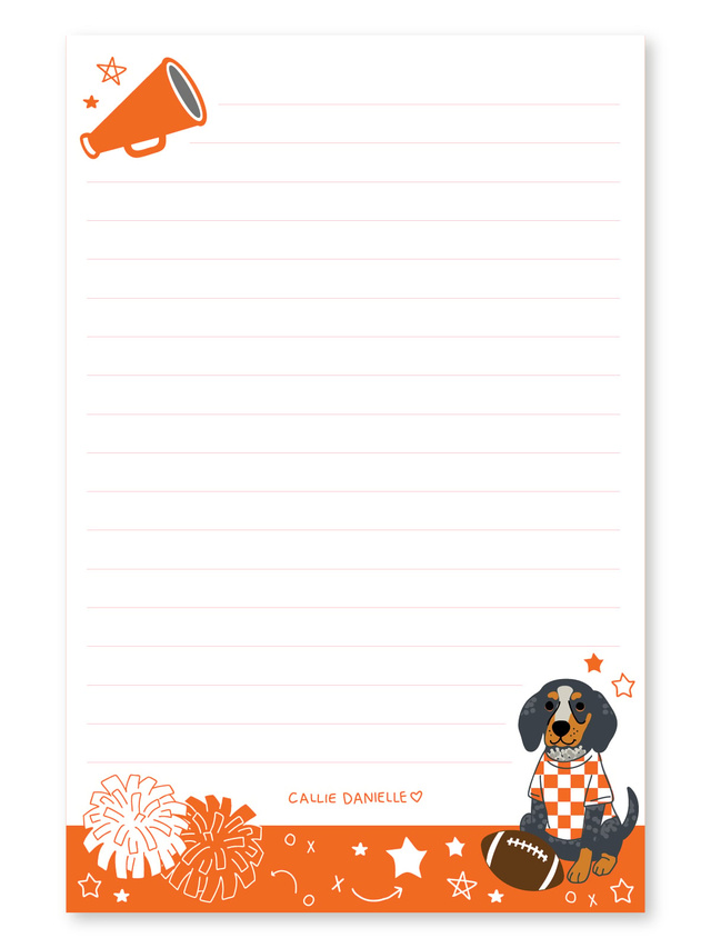 Knoxville Football Game Day 4×6 Lined Notepad, 1 of 2