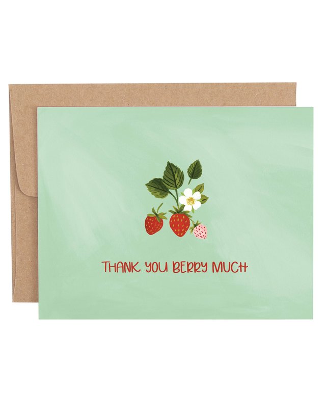 Thank You Berry Much Greeting Card, 1 of 1