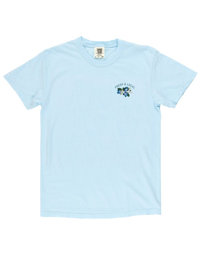 Blueberry Field Farmers Market Tee - Chambray, 5 of 6