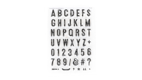 Stamp Set : 4×6 Travel Alphabet, 1 of 2
