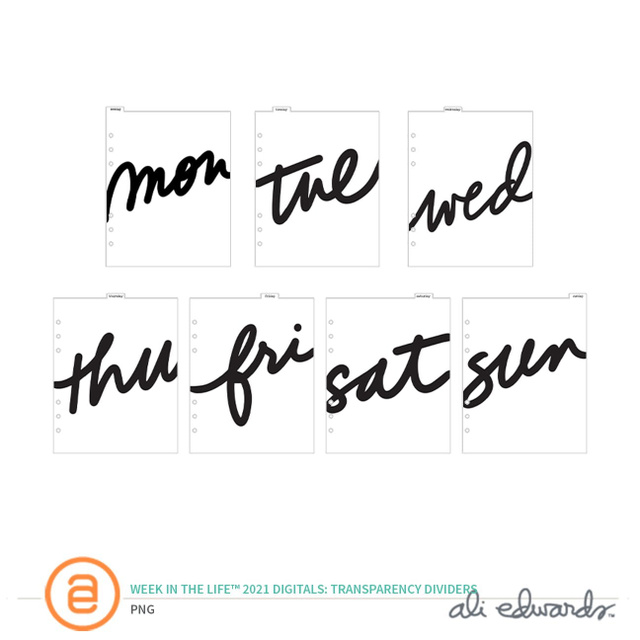 Week In The Life™ 2021 6×8 Digital Transparency Set, 1 of 1