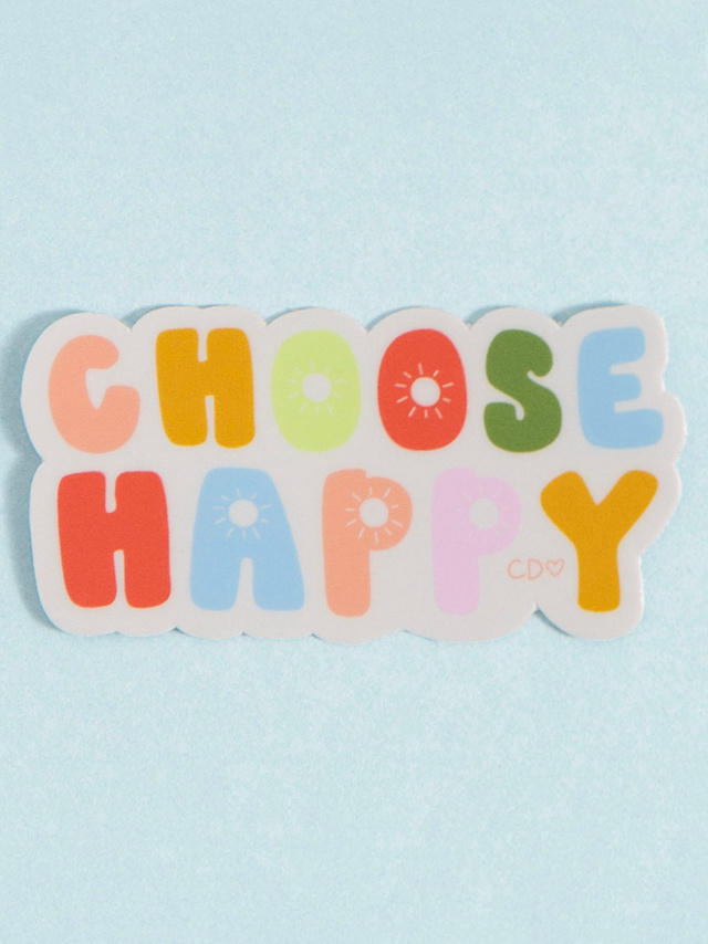 Choose Happy Decal Sticker, 1 of 2