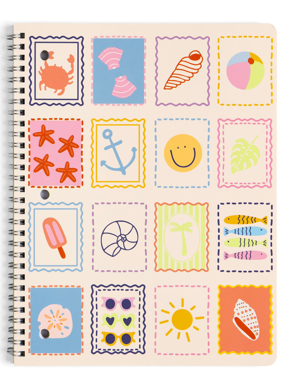 Beach Days Coastal-Inspired Spiral Notebook, 1 of 3