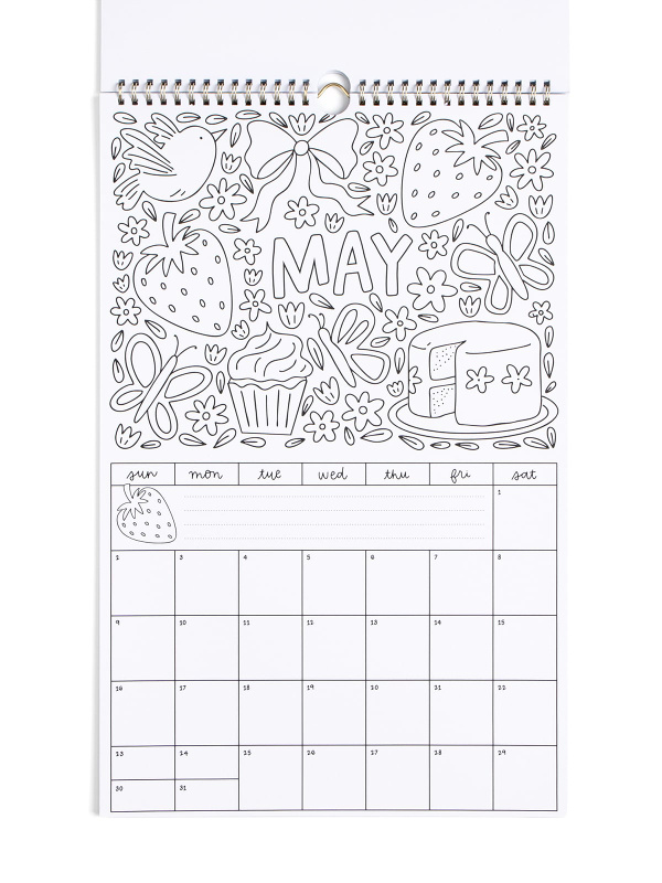 Color & Plan 2027 Spiral Hanging Wall Calendar, 8 of 9