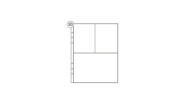 6×8" Page Protector - 3×4 and 4×6 pockets (10 Pack), 1 of 1