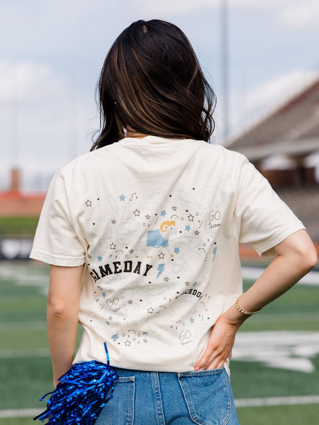 Chapel Hill Football Game Day Tee - Ivory, 1 of 5