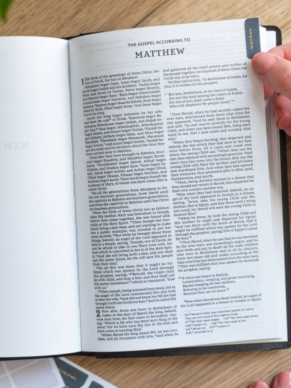 Navy & Grey Bible Tabs, 10 of 10