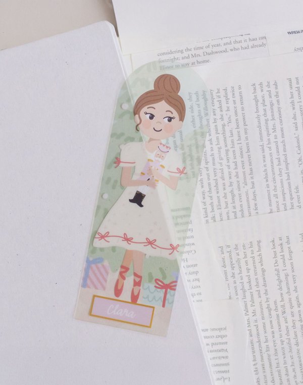 The Nutcracker Clara Transparent Bookmark, 1 of 2