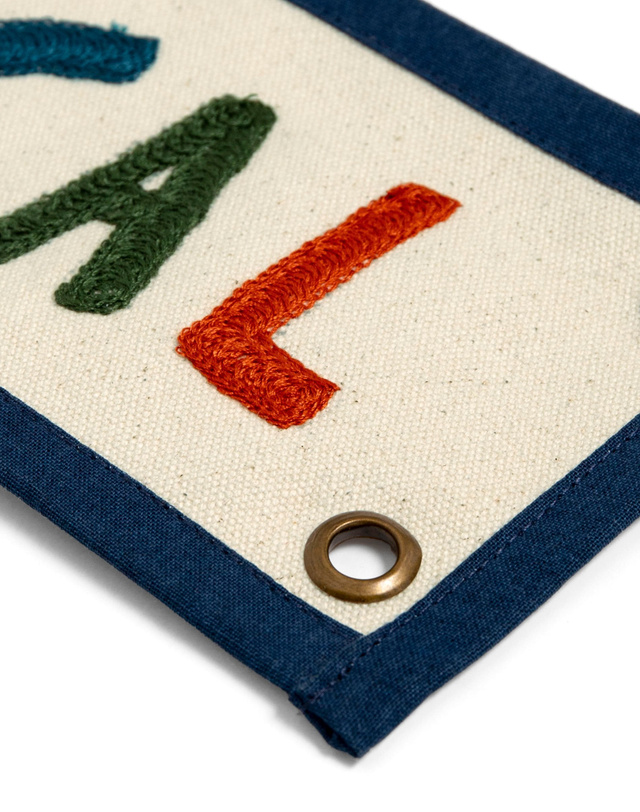 Eat Local Embroidered Canvas Banner, 3 of 3