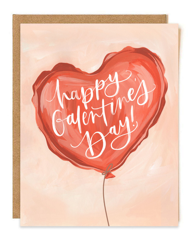 Galentine's Balloon Greeting Card, 1 of 1