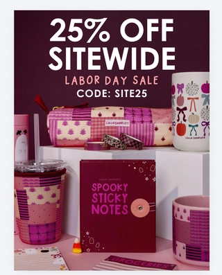 25% off Sitewide