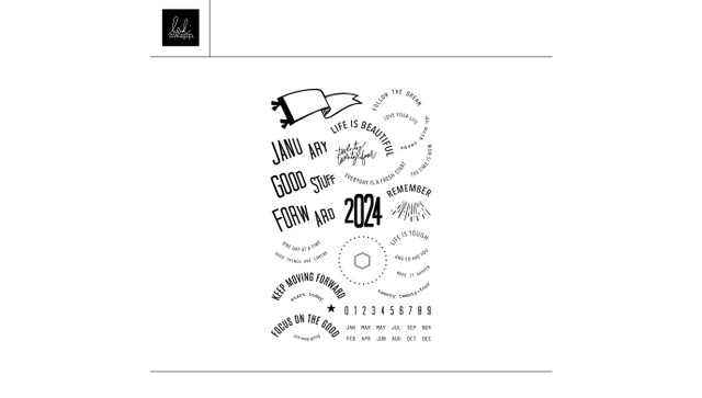 Digital 4×6 January Update Stamp Set, 1 of 1