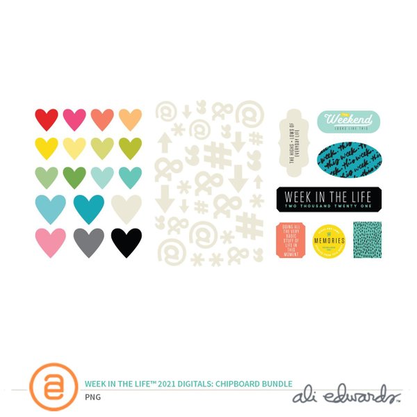 Week In The Life™ 2021 Digital Chipboard Bundle, 1 of 1