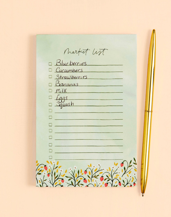 Strawberry Meadow Market Notepad, 1 of 2