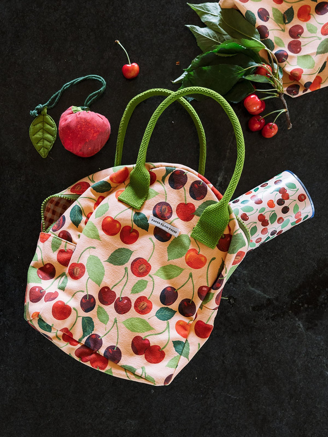 Cherry Grove Reusable Canvas Lunch Tote Bag, 7 of 8