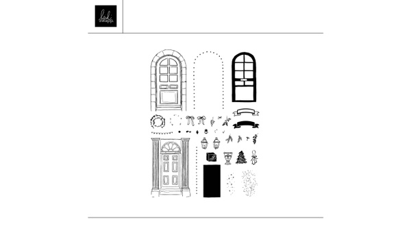 Digital Doors and Windows 6×8 Stamp Set , 1 of 1