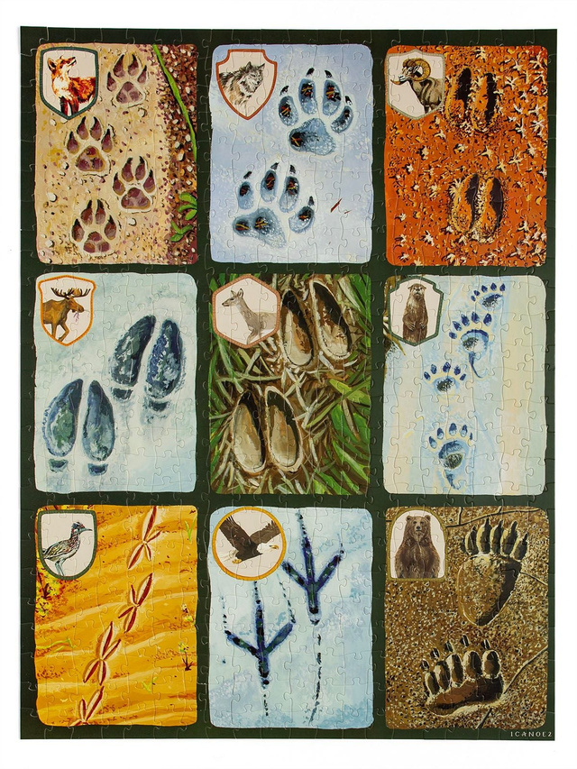 Animal Tracks Grid - 500 Piece Jigsaw Puzzle, 4 of 8