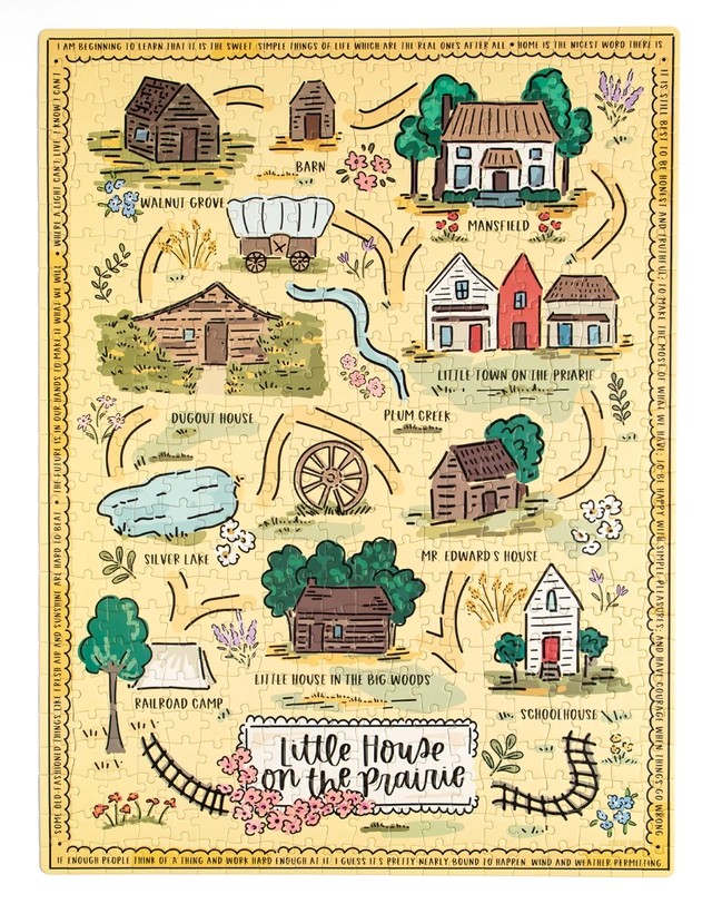 Little House on the Prairie Map - 500 Piece Jigsaw Puzzle, 8 of 8