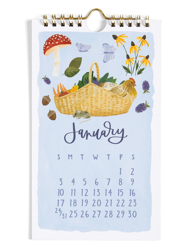 2027 Flora & Fauna Petite Hanging Wall Calendar, 2 of 6