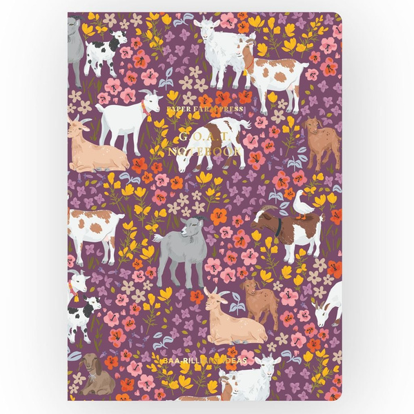 Goats & Flowers Stitched Notebook, 1 of 5