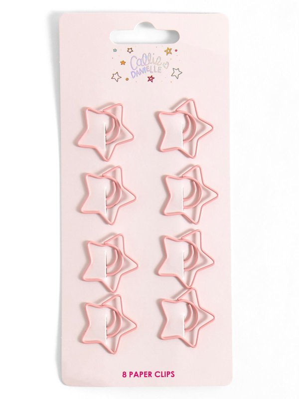 Cosmic Cuties Star & Moon Paper Clips – Set of 8, 1 of 2