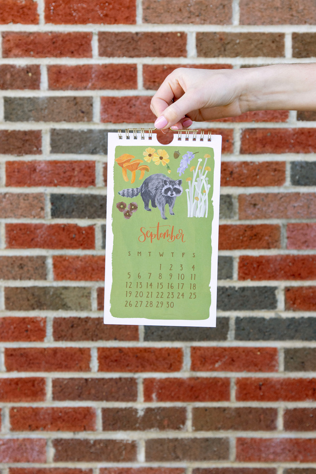 2027 Flora & Fauna Petite Hanging Wall Calendar, 5 of 6