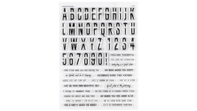 Stamp Set : 6×8 Alpha and Number Phrase Builder, 1 of 3