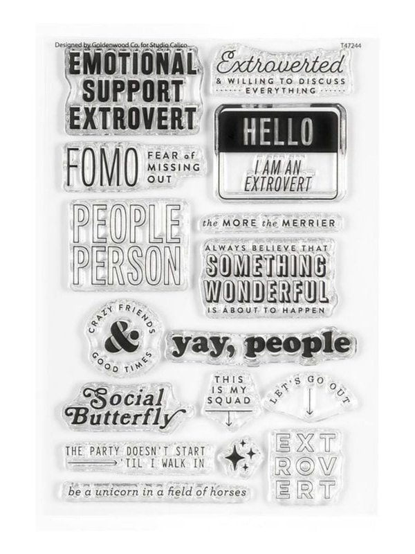 Stamp Set : 4×6 Extrovert, 1 of 3