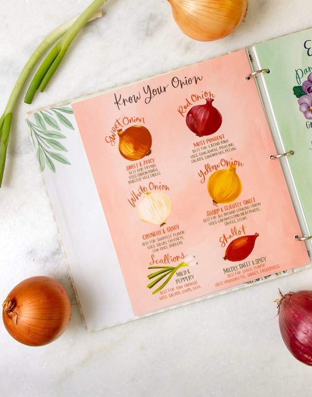 Beige Gingham Large Recipe Binder, 3 of 7