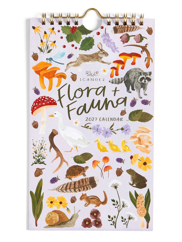2027 Flora & Fauna Petite Hanging Wall Calendar, 1 of 6