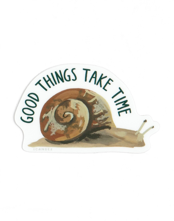 Good Things Take Time Decal Sticker, 3 of 3