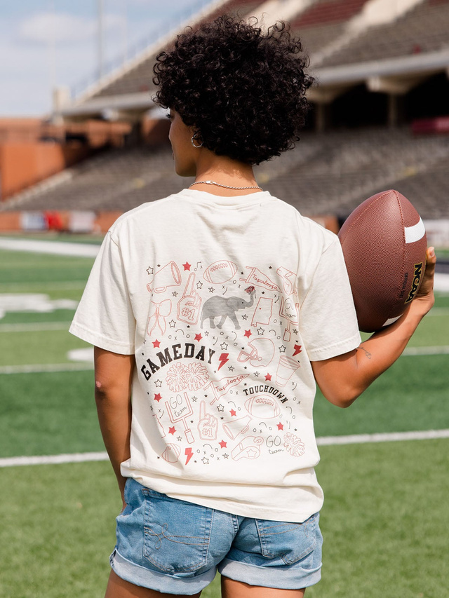 Tuscaloosa Football Game Day Tee - Ivory, 4 of 7