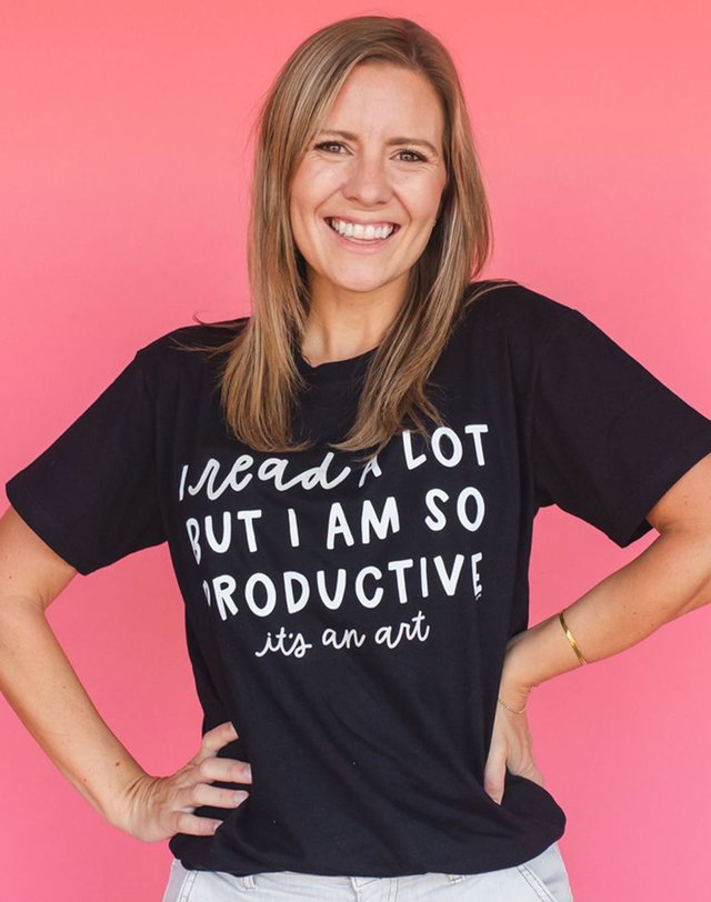 I Read A Lot Tee - Black, 1 of 3