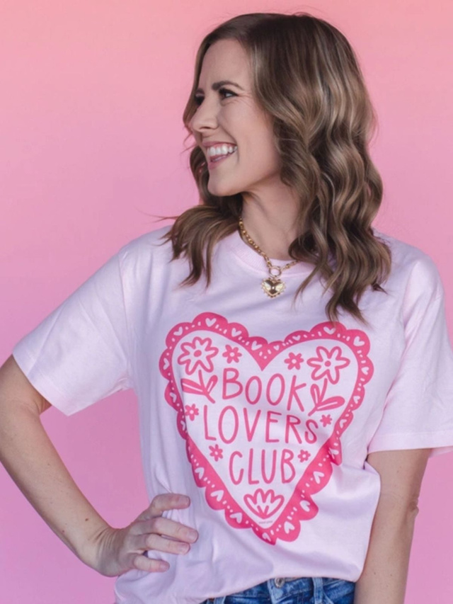 Book Lovers Club - Pippi Tee - Blush, 1 of 3