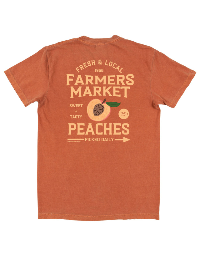 Peach Blossom Farmers Market Tee - Yam, 4 of 4