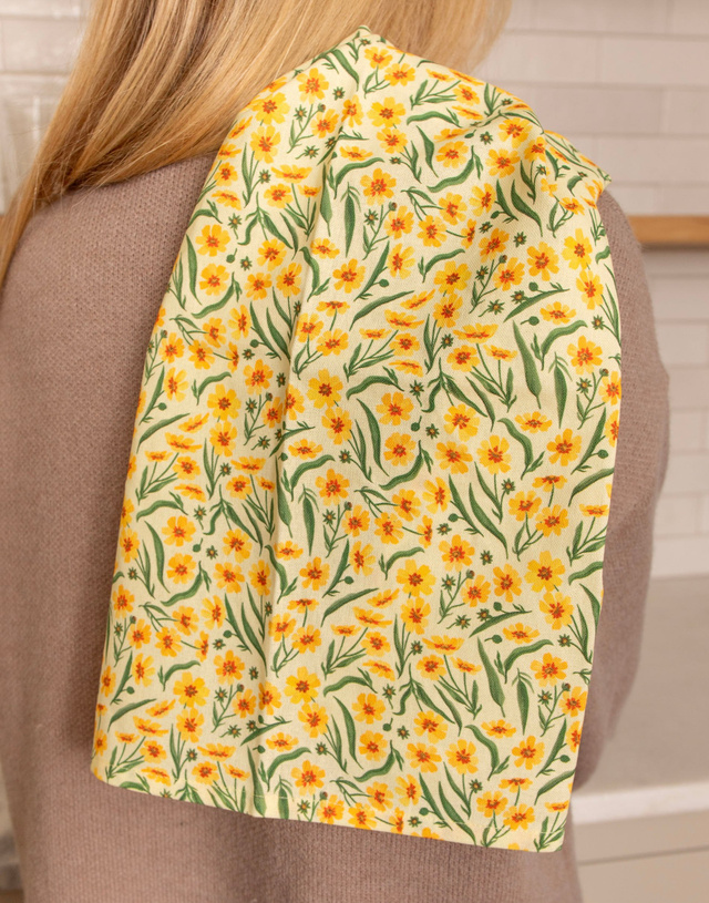 Goldenmane Floral Kitchen Towel, 1 of 5