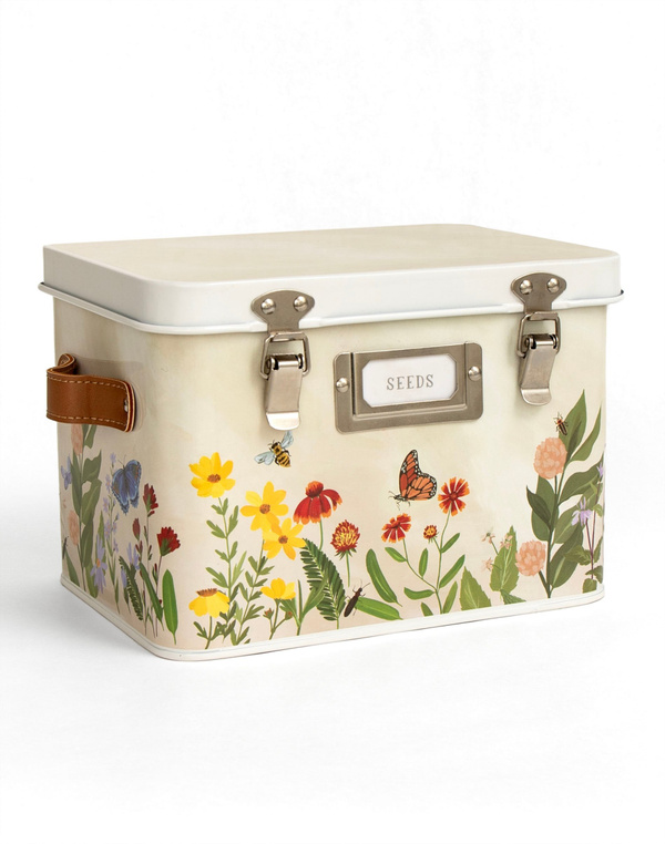 Wildflower Botanicals Tin Seed Storage Box, 5 of 5