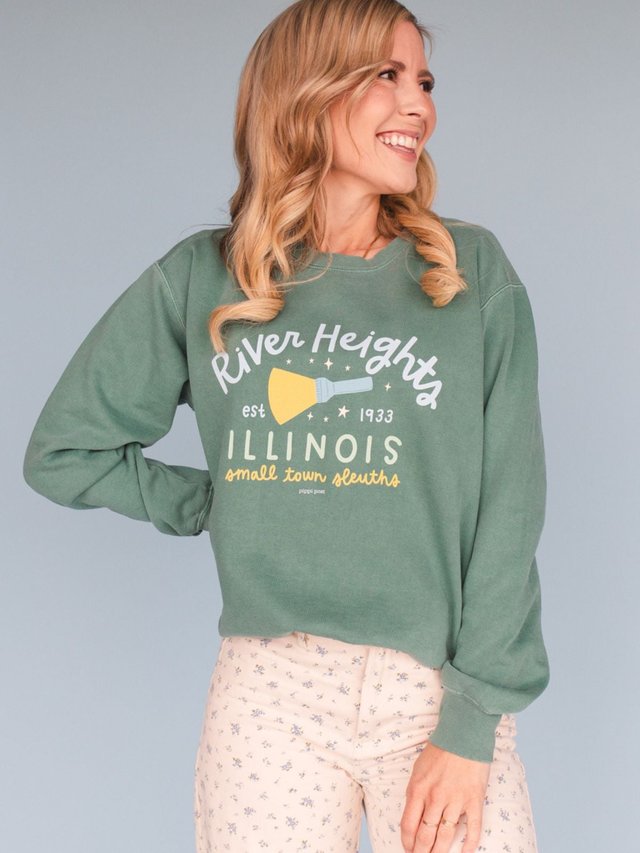 River Heights Small Town Sleuths Sweatshirt - Light Green, 2 of 4