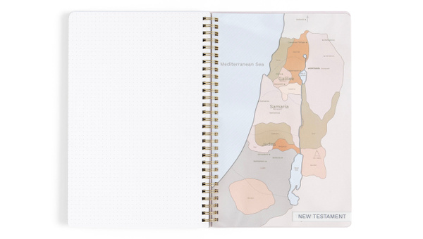 Notebook - Lilac with Maps, 4 of 8