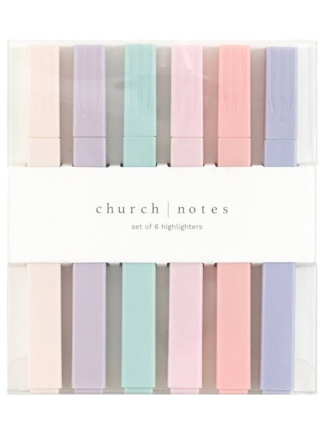 Pastel Highlights – Bible Study Highlighter Set of 6 Colors, 1 of 6