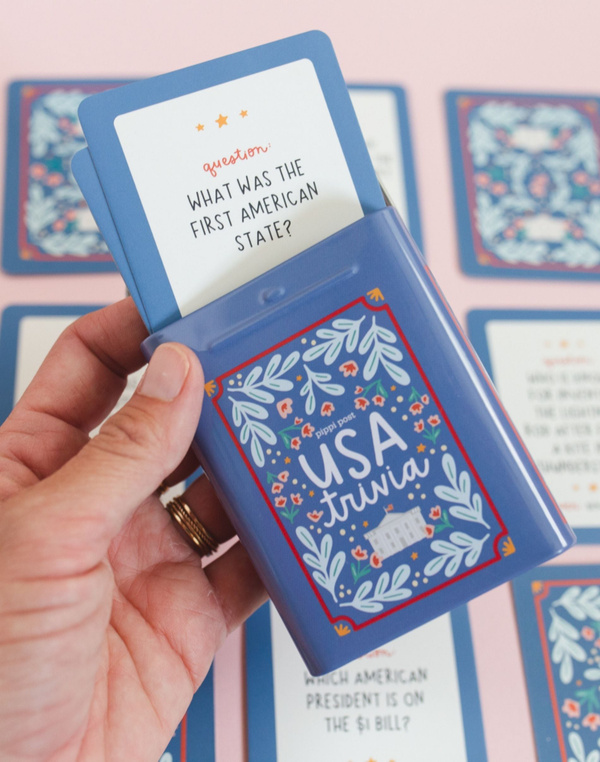 USA Trivia Game - Deck of Cards + Storage Tin, 3 of 8