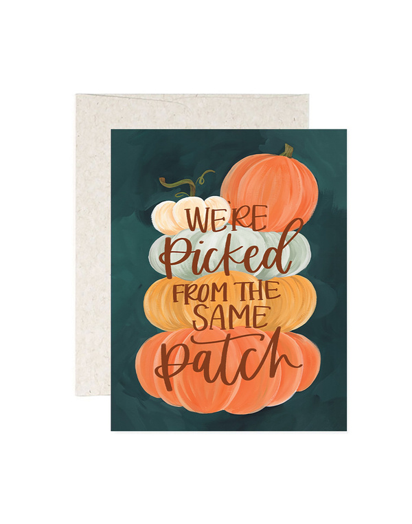 Pumpkin Patch Greeting Card, 1 of 1